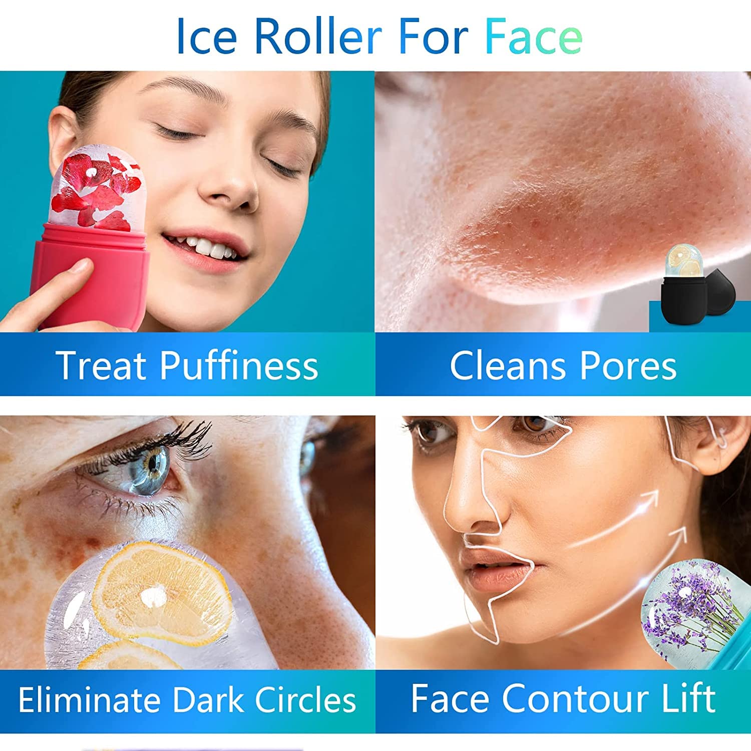 Beauty Face Massage Ice Roller (1 Pc)